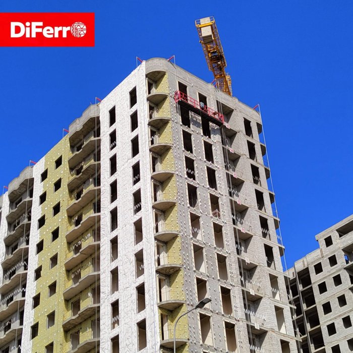 Компания ООО «Ди Ферро» поставила минераловатный утеплитель DiROCK для строительства многофункционального жилого дома в Ереване   