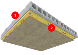 Звукоизоляция потолка толщиной 30-250 мм Звукоизоляция потолка толщиной 30-250 мм